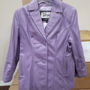 Lovely Lavender Leather Jacket | Women's SMALL - Pelle Studio - Wilsons